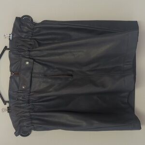 Topshop Faux Leather Mini Skirt